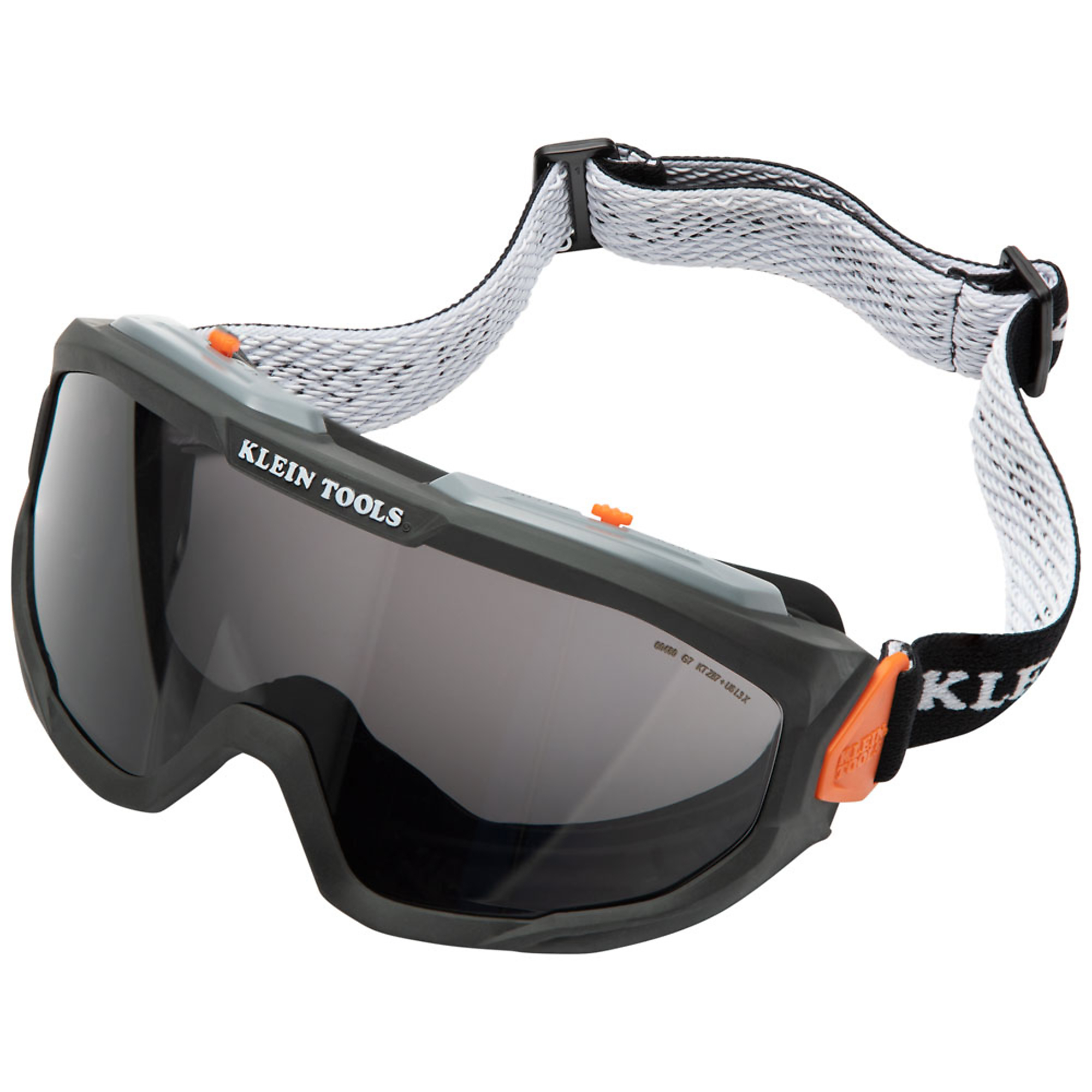 Klein Tools, Safety Goggles, Gray Lens, Frame Color Gray, Lens Color Gray, ANSI Z87 Compliant, Model# 60480